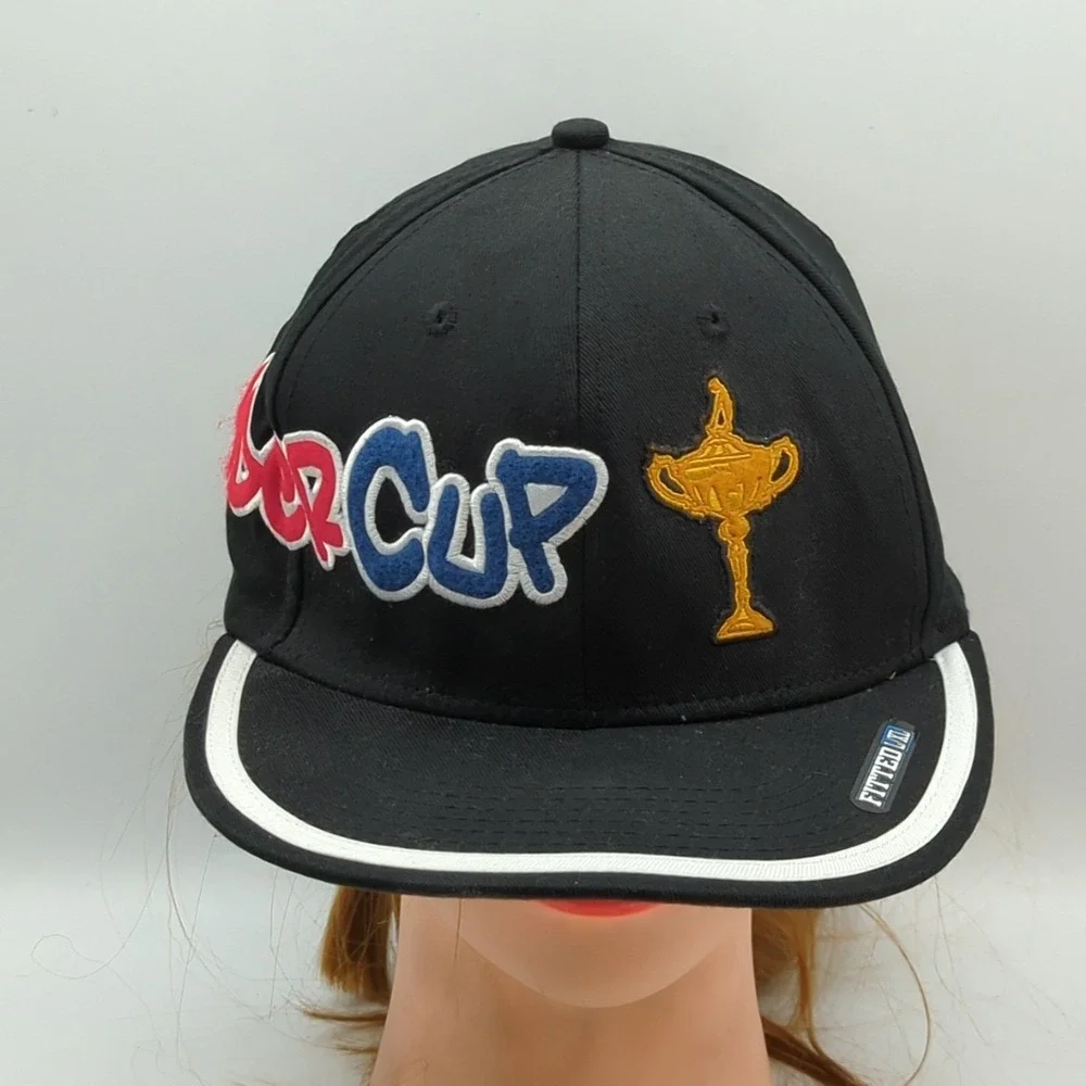 Ryder Cup Medinah 2012 Ahead Fitted L/XL Country Club Golf Hat Cap Black Rare